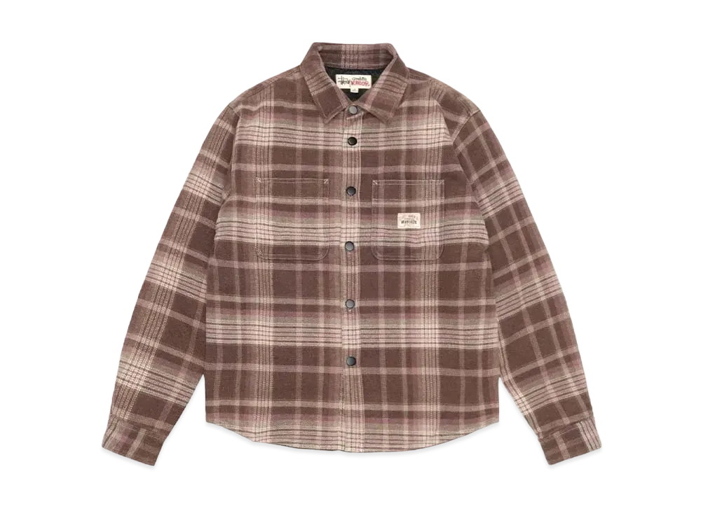 Stussy Heavy Washed Plaid Shirt "Brown" (FA24)