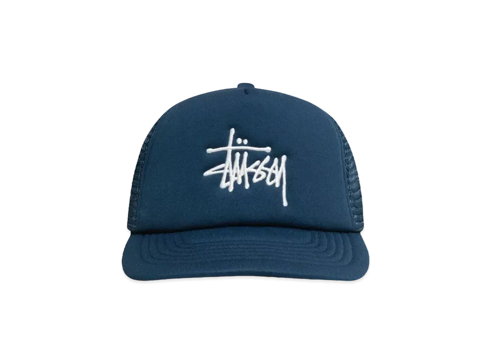 Stussy Big Basic Trucker Cap "Deep Blue" (FA24)