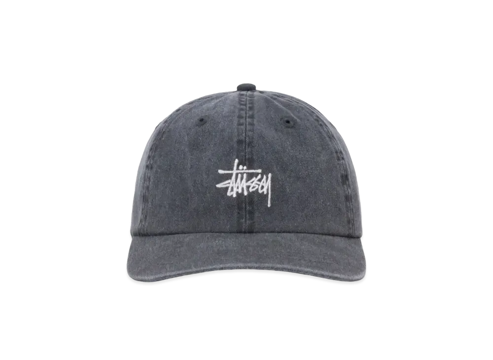Stussy Washed Basic Low Pro Cap "Charcoal" (FA24)