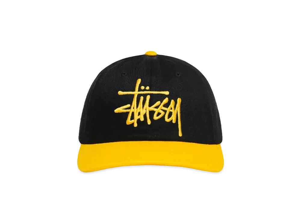 Stussy Big Basic Vintage Cap "Black/Gold" (FA24)