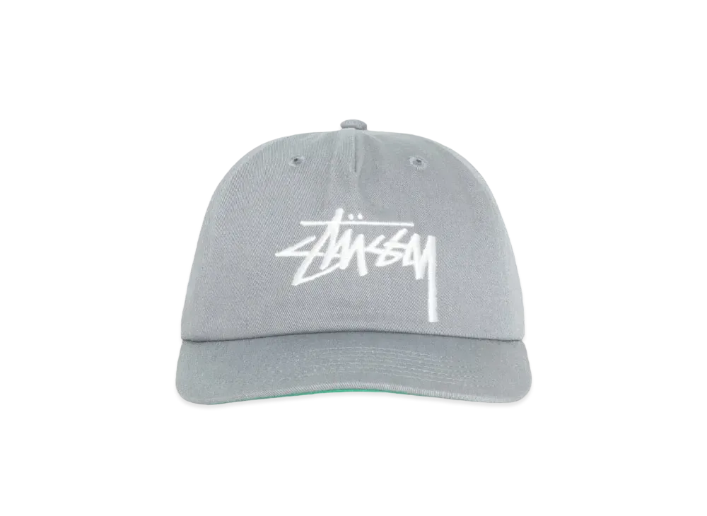 Stussy Big Stock Mid Depth Cap "Gunmetal" (FA24)