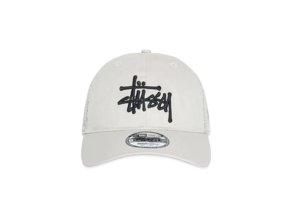 Stussy New Era 9Twenty Basic Trucker "Stone"