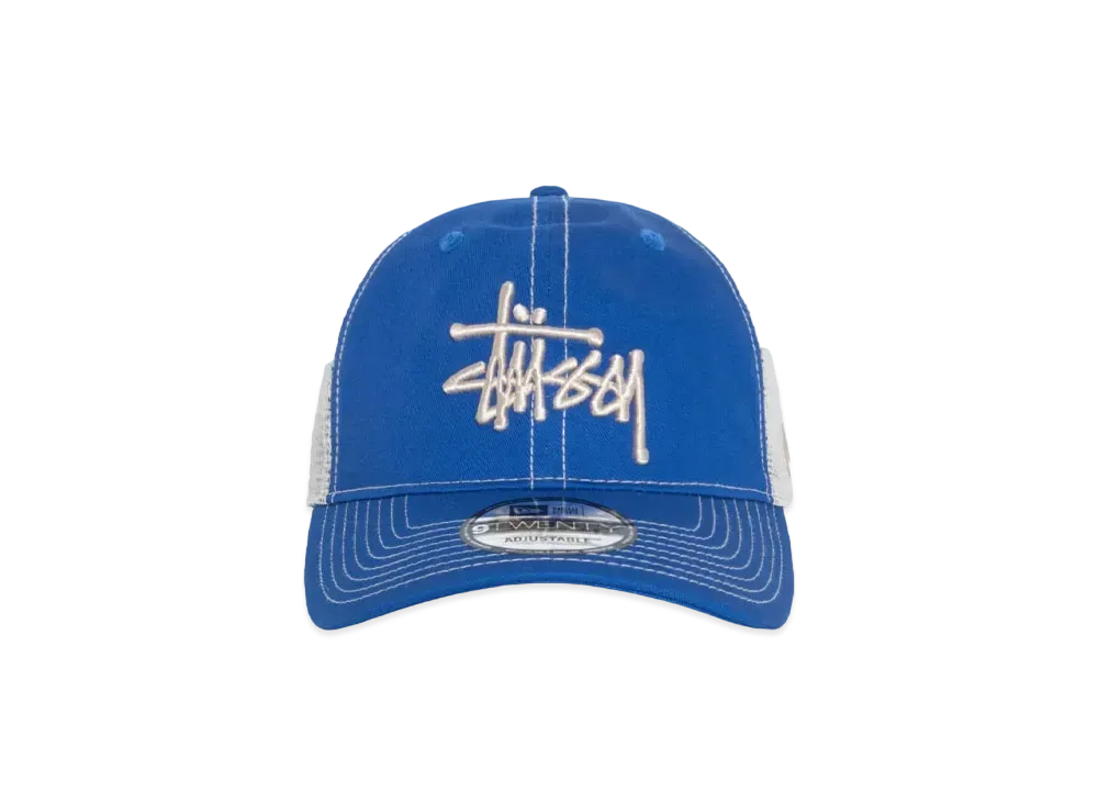 Stussy New Era 9Twenty Basic Trucker "Bright Royal"