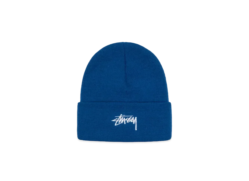 Stussy Stock Cuff Beanie "Deep Blue" (FA24)