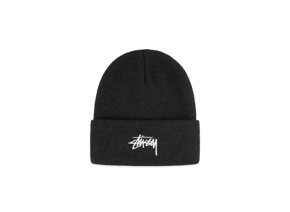 Stussy Stock Cuff Beanie "Black"