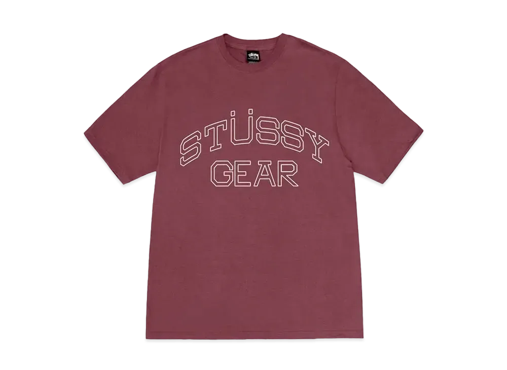 Stussy Gear Tee "Oxblood" (FA24)