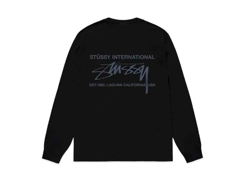 Stussy Smooth Int. LS Tee "Black" (FA24)