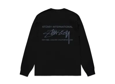 Stussy Smooth Int. LS Tee "Black" (FA24)