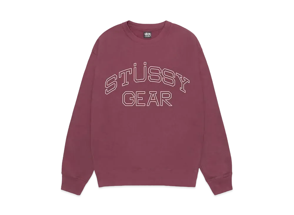 Stussy Gear Crew "Oxblood" (FA24)