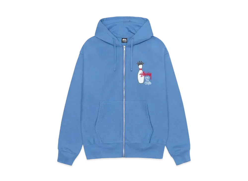 ステューシー キングピン ジップ フーディー "パシフィック" (FA24)