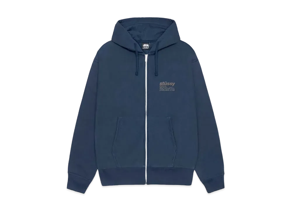 Stussy DNA Zip Hoodie "Navy" (FA24)