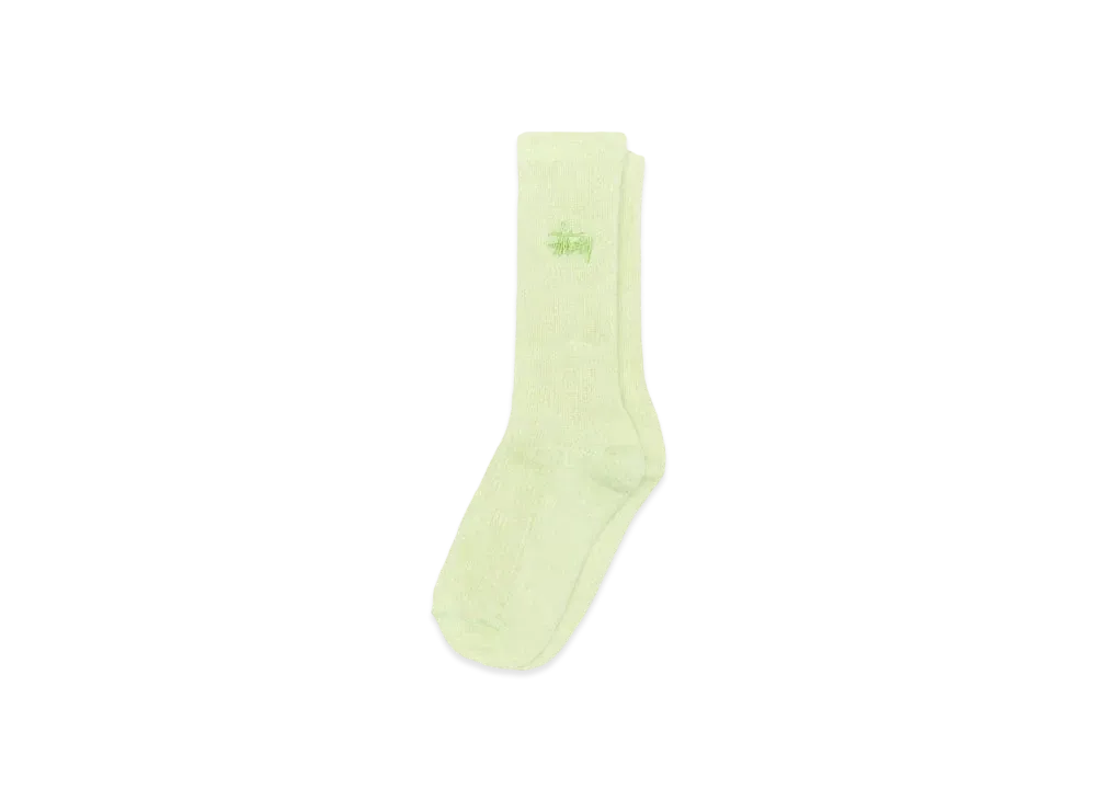 Stussy Shaggy Sock "Light Lime" (FA24)