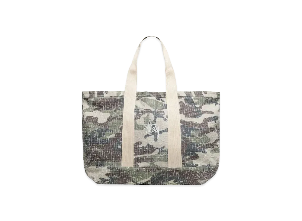 Stussy Needle Punch XL Tote Bag "Camo" (FA24)