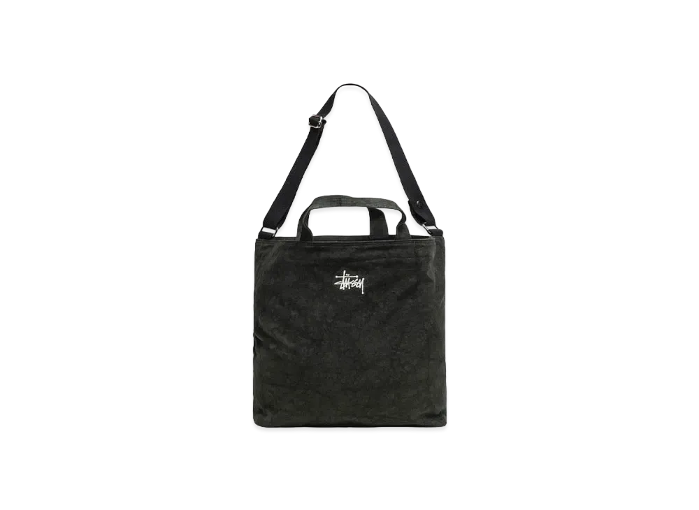 Stussy Canvas Crossbody Bag "Washed Black" (FA24)