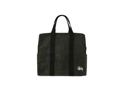 Stussy Canvas Flight Bag "Washed Black" (FA24)