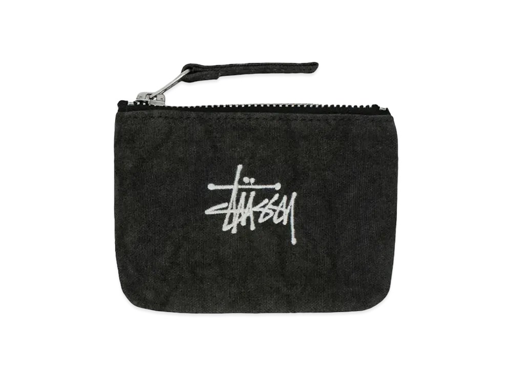 Stussy Canvas Coin Pouch "Washed Black" (FA24)