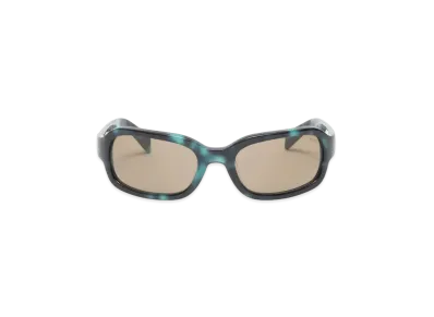 Stussy Rome Sunglasses "Green Tortoise/Olive Lens" (FA24)