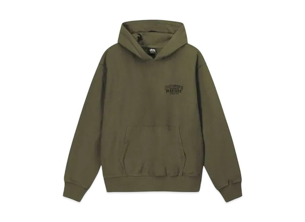 Stussy x Our Legacy Work Shop Surfman Pigment Dyed Hoodie "Olive" 3923786