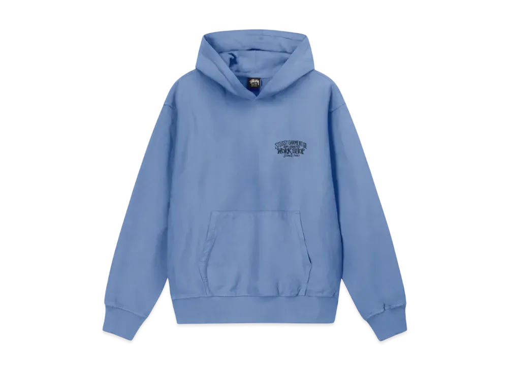 Stussy x Our Legacy Work Shop Surfman Pigment Dyed Hoodie "Blue" 3923786