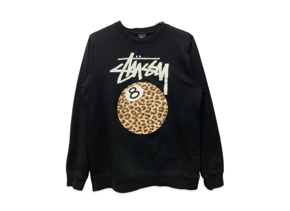 Stussy 8 Ball Print Sweatshirt "Black"