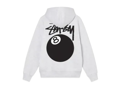 Stussy 8 Ball Zip Hoodie "Ash Heather"