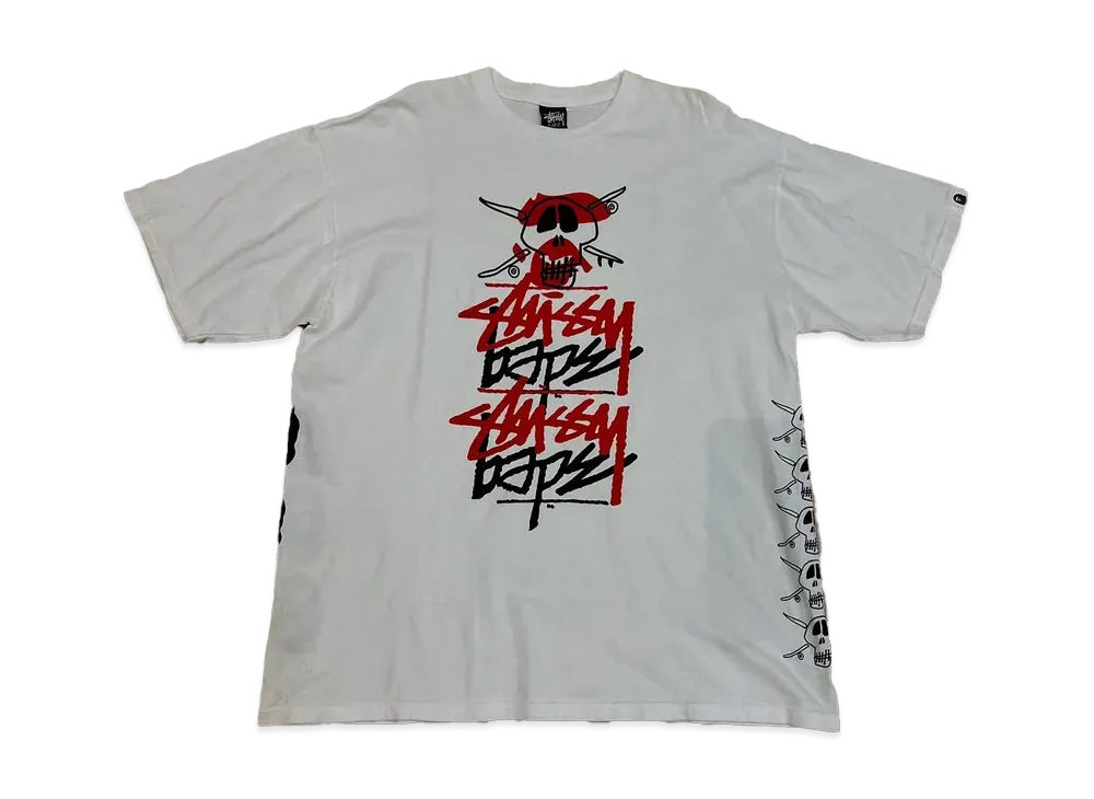 Stussy x A BATHING APE T-Shirt "White"