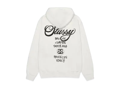 Stussy World Tour Hoodie Pigment Dyed "Natural"