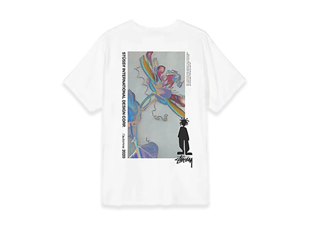 ステューシー デリュージョン ピッグ ダイ Tシャツ "ホワイト"
