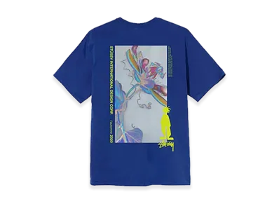 Stussy Delusion Pig Dyed Tee "Blue"
