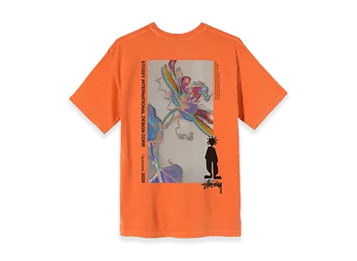 Stussy Delusion Pig Dyed Tee "Orange"