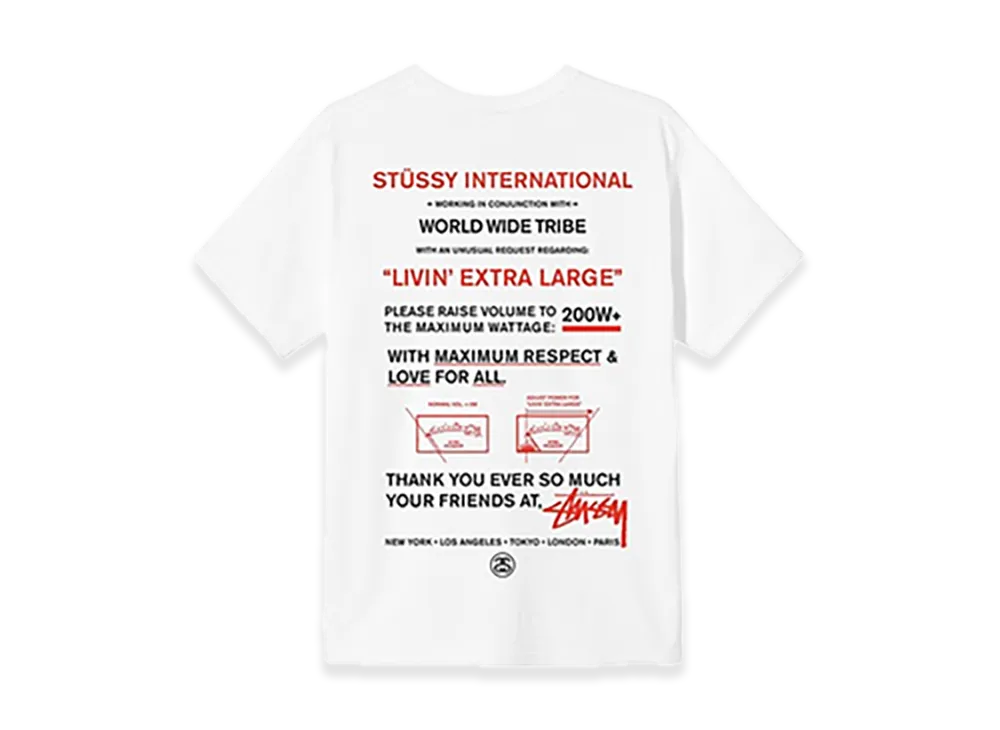 Stussy Maximum Respect Tee "White"