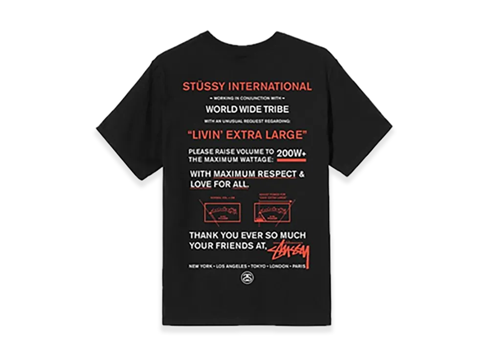 Stussy Maximum Respect Tee "Black"