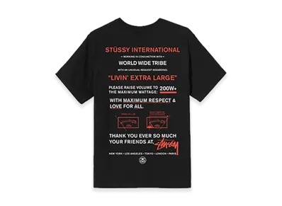 Stussy Maximum Respect Tee "Black"