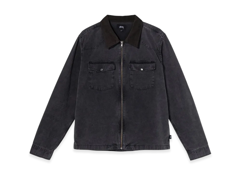 Stussy Washed Canvas Work Shirt "Black"