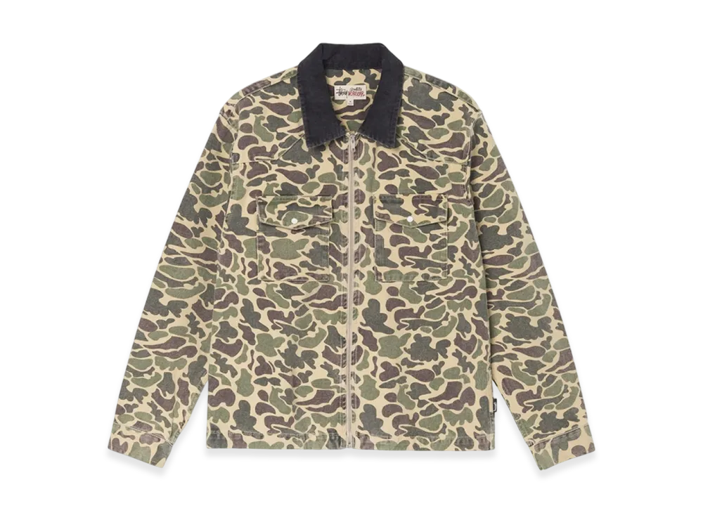 Stussy Washed Canvas Work Shirt "Camo"