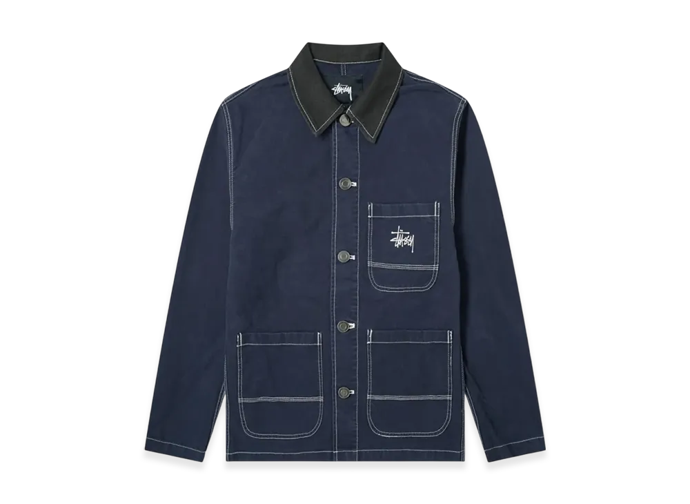 Stussy Brushed Moleskin Chore Jacket "Navy"