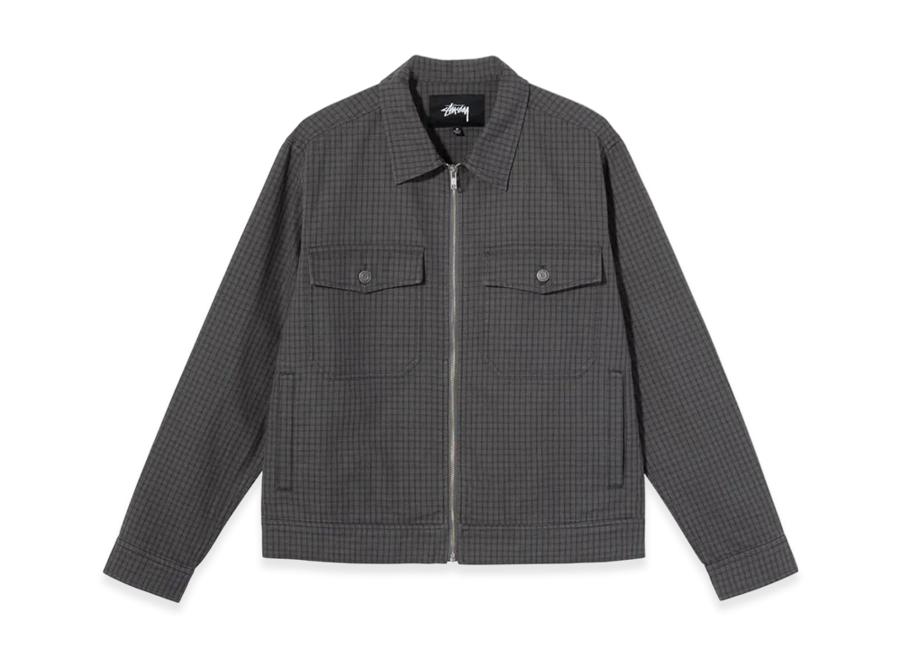Stussy Check Garage Jacket "Grey"