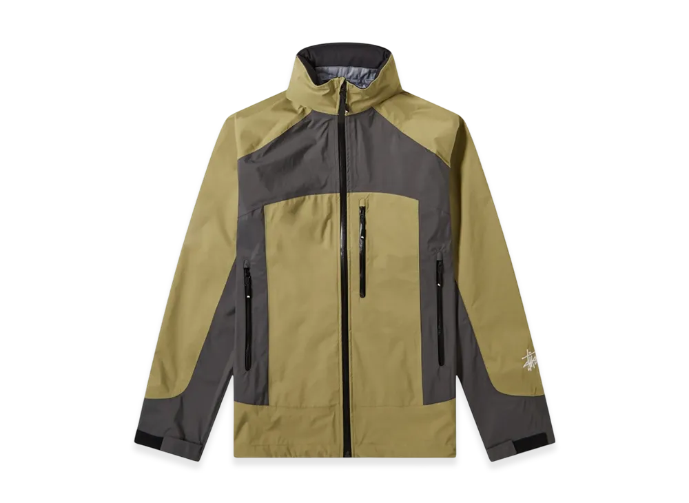 Stussy Taped Seam Rain Shell Jacket "Moss"