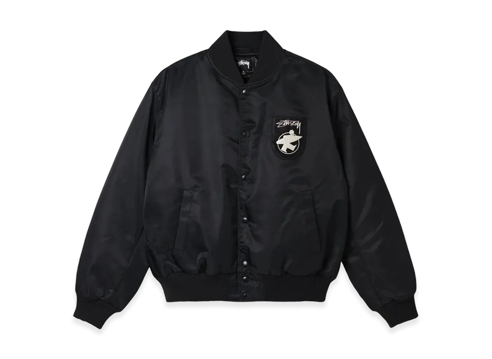 Stussy Surfman Stadium Jacket "Black"