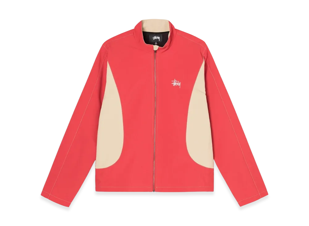 Stussy Panel Track Jacket "Red"
