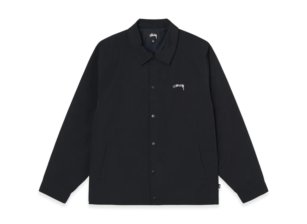 Stussy Smooth Stock Coach Jacket "Black"