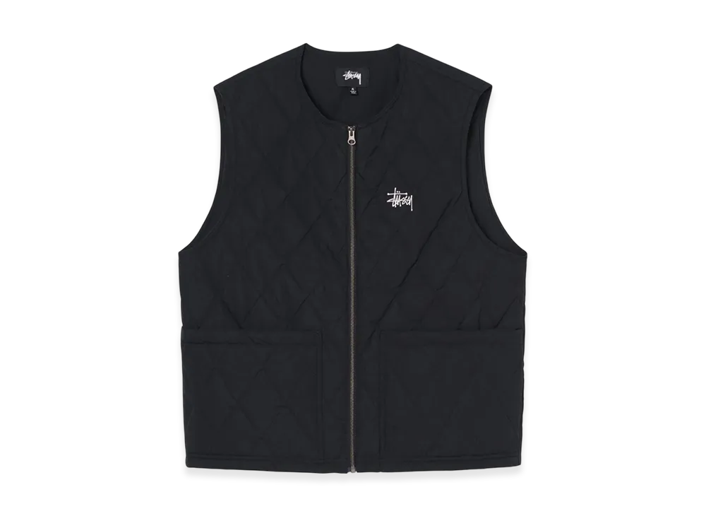 Stussy Diamond Quilted Vest "Black"