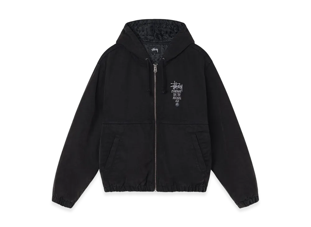 Stussy Canvas Insulated Work Jacket "Black"