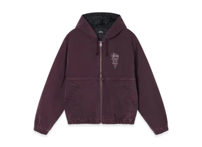 Stussy Canvas Insulated Work Jacket "Purple"