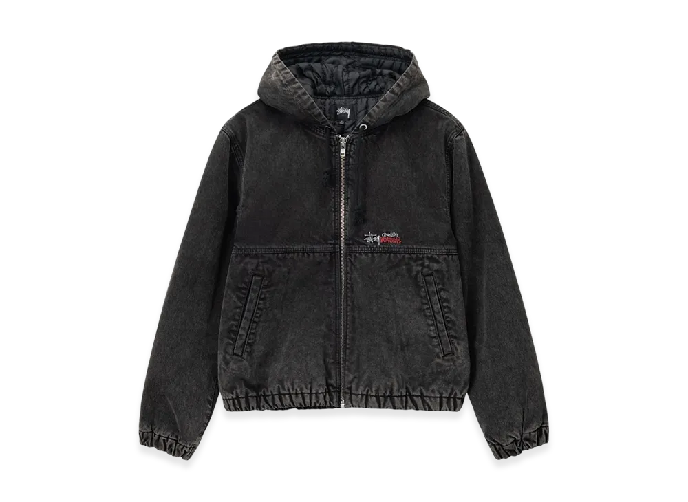 ステューシー ダブルダイ ワークジャケット "ブラック"