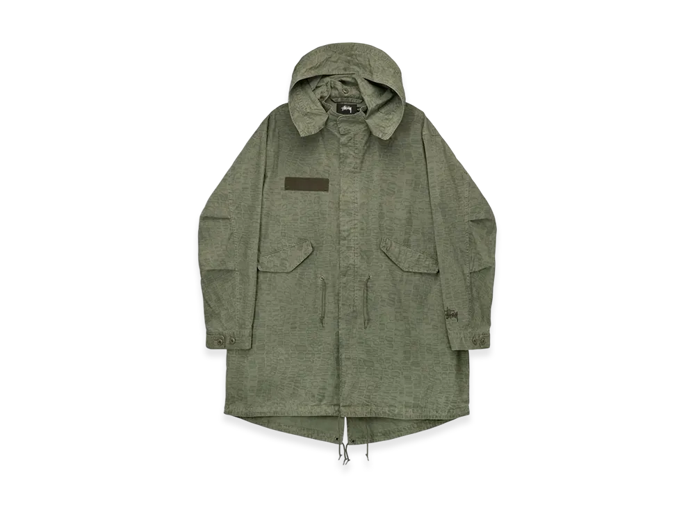 Stussy Nyco Printed Fishtail Parka "Olive"