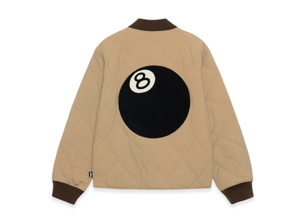 Stussy 8 Ball Quilted Liner Jacket "Brown"
