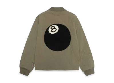 Stussy 8 Ball Quilted Liner Jacket "Olive"