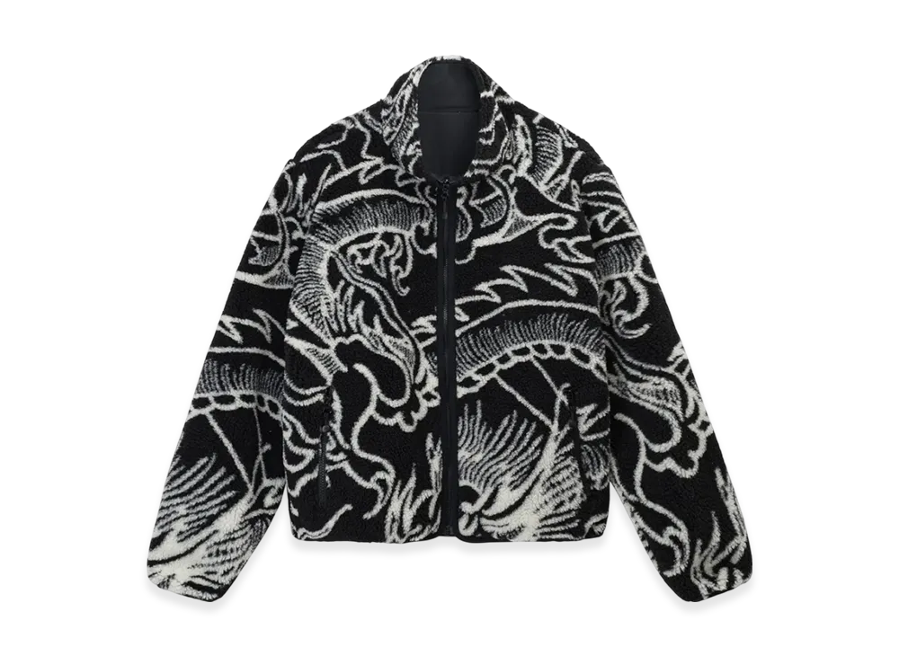Stussy Dragon Sherpa Jacket "Black"