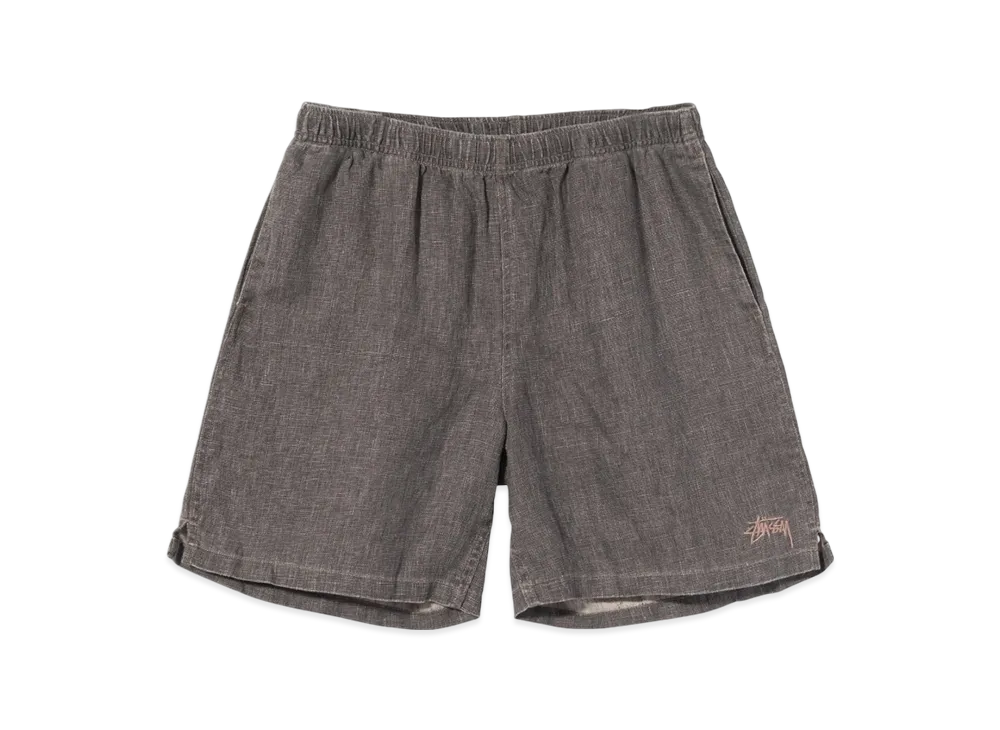 Stussy Boxy Linen Shorts "Charcoal"